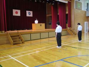 １学期終業式２