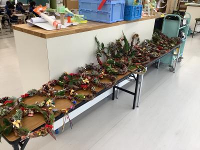 5年2組が作ったリース